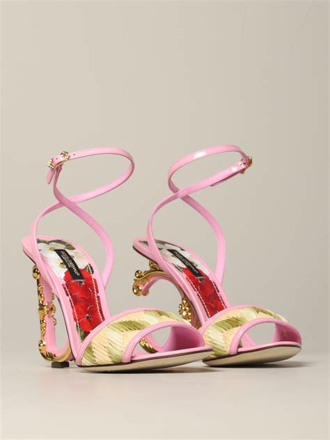 dolce gabbana thong sandals pink|dolce gabbana sandals women.